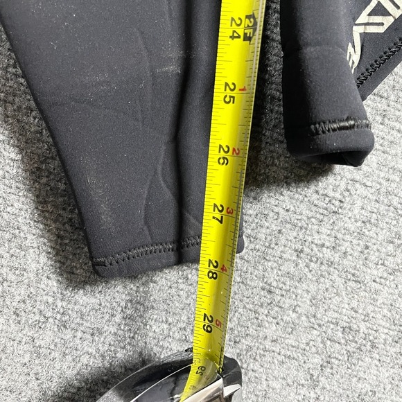 Quiksilver Syncro Style SA402MG 4/3 mm Full Wetsuit Gray Black Mens XL #1885 - Picture 11 of 13